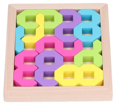 Produktbild von Holz-Zahlenpuzzles, innovatives dreidimensionales, gratfreies, verbessern die Konzentration, frühes Lernspielzeug für Geschenke