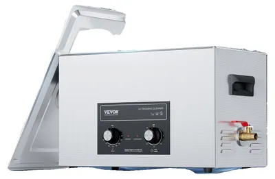Produktbild von VEVOR 10L Ultraschallreiniger Schmuckreiniger mit Heizung Timer für Schmuckreinigung Drehknopfsteuerung Brillen Ringe Zahnprothesen Musikinstrumente, 10 L