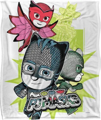 Obrázek produktu pro PJ Masks - Deka, skupinová póza TV18909 (jedna velikost) (bílá)