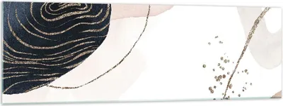 Produktbild von Bilder auf glas - Einteilig - Abstraktion Modern Grafik - 160x50cm - Glasbilder - Wandbilder - Bilder - Wanddekoration aus Glas - Glas Bilder - Wandbild auf Glas - GAB160x50-4217
