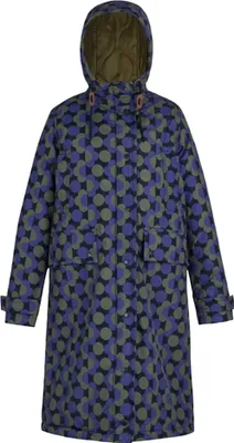 Produktbild von Regatta - "Orla Kiely" Jacke, wasserfest für Damen, Lang RG12344 (46 DE) (Blau/Dunkel-Olive)