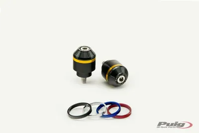 Produktbild von PUIG 9209N Kurze Lenkerendgewichte mit Ring passend fuer YAMAHA MT-07 TRACER Schwarz