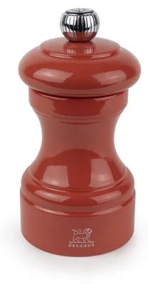 Productafbeelding van Peugeot Bistro pepermolen, 10 cm, terracottakleurige, gelakte houten uitvoering