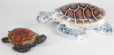 Produktbild von 12x Deko Schildkröte klein 28x22x8,3 cm Gartenfigur Dekoration für Garten Terrasse und Balkon