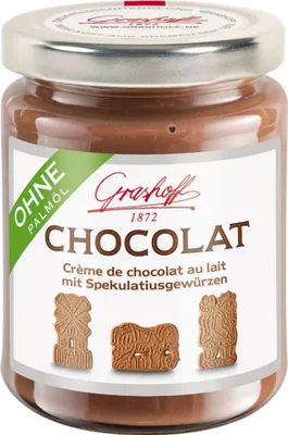 Image de Crème au chocolat CHOCOLAT aux épices de spéculoos de Grashoff, 250g