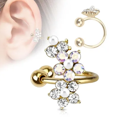 Produktbild von Ohrklemme Blume Ear Cuff