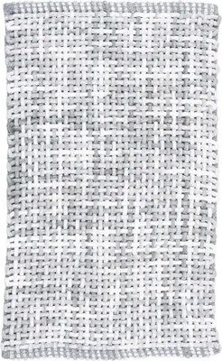 Produktbild von Badezimmerteppich Belweder - weicher rutschfester Badvorleger - 40x60cm – Melange Grau