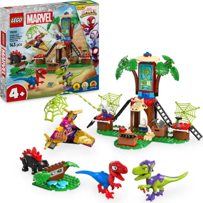 Produktbild von LEGO Marvel Showdown am Baumhaus: Spidey-Rex vs. Gobby-Raptor, Bau- und Spielset mit Dinos, Geschenk mit Spielzeugdinos für Jungen und Mädchen ab 4 Jahren, Spidey und seine Super-Freunde 11200