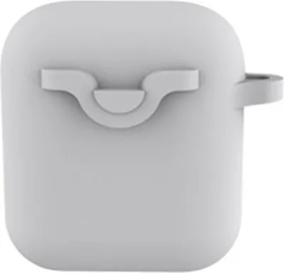 Immagine prodotto di INF Custodia protettiva in silicone per AirPods 1 2 grigia con clip