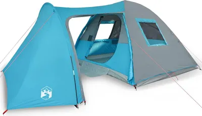 Produktbild von vidaXL Kuppel-Familienzelt 6 Personen Blau Wasserdicht