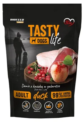 Obrázek produktu pro BIOFEED Tasty Dogs Life Duck - mokrá krmiva pro psy - 150 g