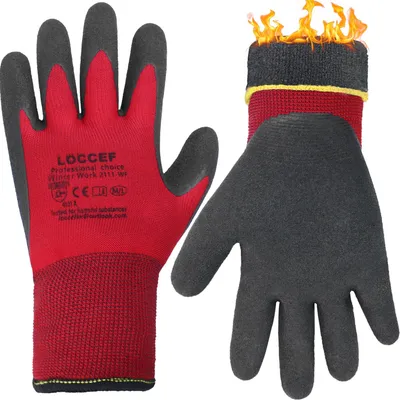 Imagen del producto de Guantes de trabajo de invierno: aislamiento térmico y agarre superior. Talla 7/S
