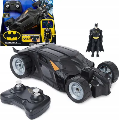 Produktbild von Fernsteuerung Batmobile 1:20 Mit Batman Dc Comics Figur 10 Cm Auto