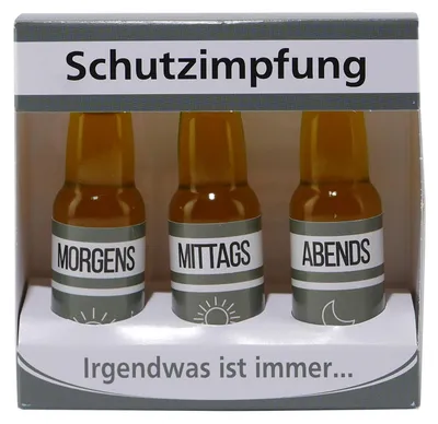 Produktbild von Schutzimpfung "Irgendwas ist immer" (3 x 0,02L)
