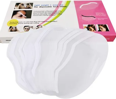 Productafbeelding van Haarspray, transparante beschermmaskers, 100 stuks, voor kappers