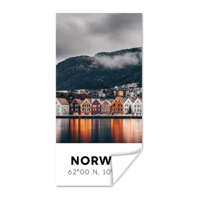 Produktbild von MuchoWow® Poster Norwegen - Skandinavien - Bergen - Winter 20x40 cm - Plakat - Foto
