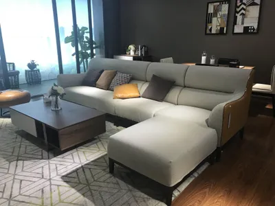 Zdjęcie produktu dla Sofa tekstylna Zestaw siedzisk tapicerowanych Sofy w kształcie litery L Nowy