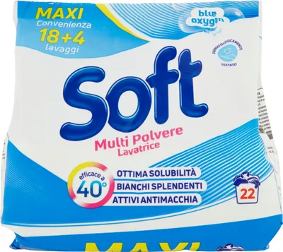 Produktbild von Blue Oxygen weißes Waschpulver 1.32kg - Weich