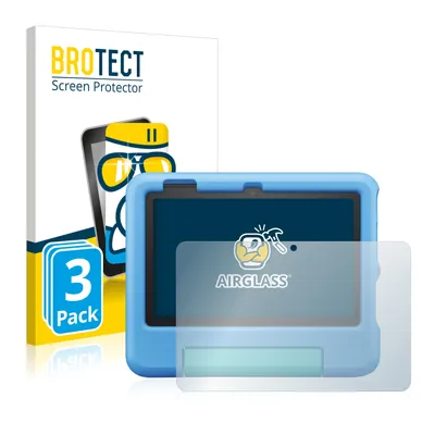 Produktbild von 3x BROTECT Schutzglas für Amazon Fire 7 Kids 2022 Schutzfolie Panzer Folie Glas Display Schutz klar