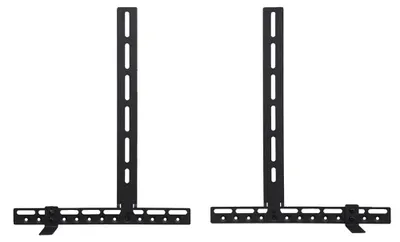 Image de Support pour barre de son, acier durable, installation facile, noir