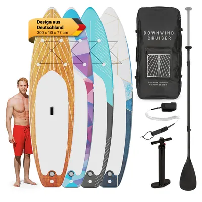 Immagine prodotto di Downwind Cruiser 9.8 paddleboard gonfiabile set completo SUP 305x77x10cm, dimensioni: S - 305 x 10 x 77 cm