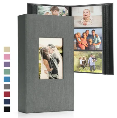 Productafbeelding van Fotoalbum voor 300 foto's (10x15 cm) met lederen kaft