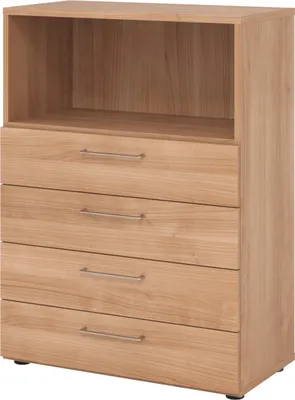 Produktbild von bümö smart Schubladen Kombi - 4 Schübe - Nachbildung: Nussbaum