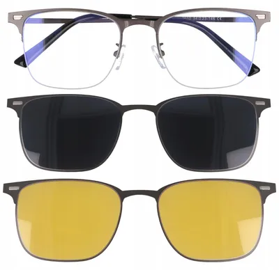 Produktbild von Moramo Uni Korrektionsbrille mit Clip-On Aufsätzen, UV-Schutz