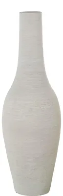 Keramikvase, mattweiß, 25 x 25 x 80 cm