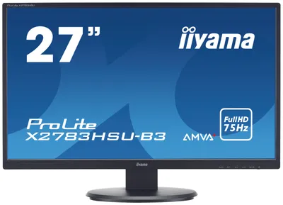 Produktbild von iiyama ProLite X2783HSU-B3, 68,6 cm (27"), 1920 x 1080 Pixel, Full HD, LED, 4 ms, Schwarz