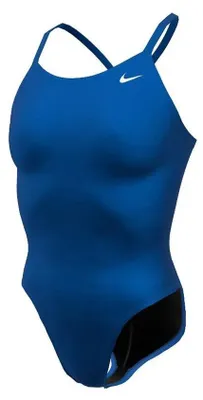 Produktbild von Nike Swim Solid Racerback Badeanzug Blau 34 Frau Blau 34