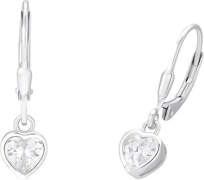 Produktbild von Prinzessin Lillifee Ohrschmuck mit Herzen für Kinder aus 925er Silber