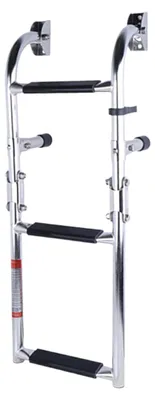 Image de Échelle de nage pour bateau pliable, avec 2+1 marches