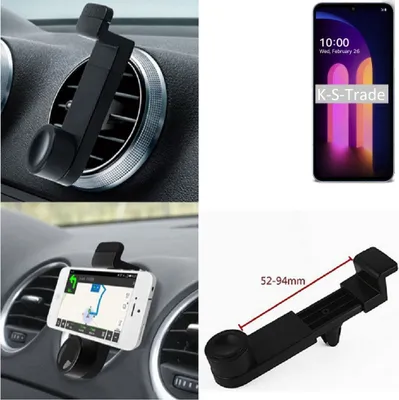 Produktbild von K-S-Trade Lüftungshalterung kompatibel mit LG Electronics V60 ThinQ 5G KFZ-Halterung Autohalterung Handy-halterung Lüftungsgitter Lüftungsschlitze