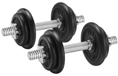 Produktbild von Kurzhantel-Set - Verstellbar - Gusseisen - 20/30/40 kg - Krafttraining Heimtraining - Schwarz