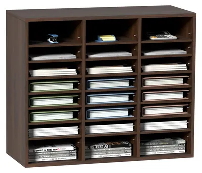Produktbild von Dokumentenhalter - Dokumentenablage - Schreibtischorganizer - Aufbewahrungsfach - Ordnerhalter - 24 Fächer