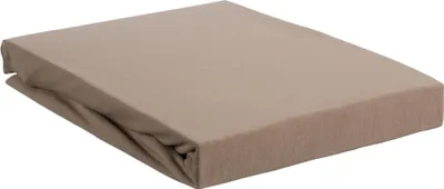 Produktbild von Beddinghouse Jersey Elasthan Spannbettlaken bis 28cm Höhe Farbe Taupe Größe 180/200x200/220x28cm