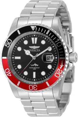 Obrázok produktu pre Invicta Pro Diver 50829 – pánske hodinky – quartzový mechanizmus – nerezová oceľ s čiernym ciferníkom – priemer 42 mm