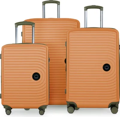 Obrázok produktu pre HAUPTSTADTKOFFER - Mitte - Sada 3 kufrov s tvrdou škrupinou XXL rozšírenie, 4 dvojité kolieska cestovná batožina Hardcase Luggage (S, M & L) TSA, Marille