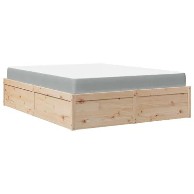 Obrázok produktu pre vidaXL Posteľ s matracom 140x200 cm z masívneho borovicového dreva