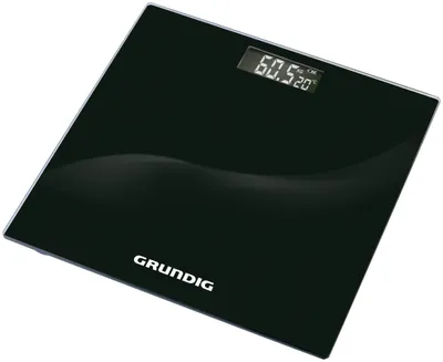 Produktbild von Grundig digitale Personenwaage schwarz - präzise bis 180kg - LCD Display