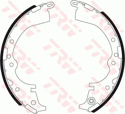 Produktbild von TRW Bremsbackensatz Trommelbremse Hinten für TOYOTA HILUX III Pick-up (TGN1, GGN2, GGN1, KUN2, KUN1) 254mm GS7333