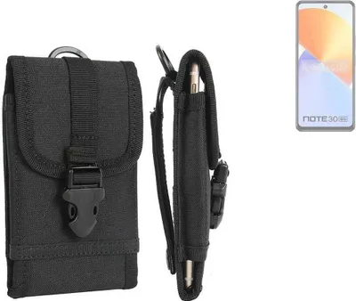 Produktbild von K-S-Trade Holster Handy Hülle kompatibel mit Infinix Note 30 5G Holster Handytasche Gürtel Tasche Schutz Hülle Robust Outdoor schwarz