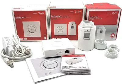 Immagine prodotto di Danfoss Ally - 2400 MHz - 0 - 30 m - -10 - 55 °C - Amazon Alexa e Google Assistant - Senza fili - Bianco (014G2440)