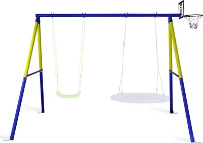 Produktbild von CCLIFE Schaukelgestell Outdoor 200 kg Schaukelgerüst für Nestschaukel Kinderschaukel, Schaukel Gestell für Garten