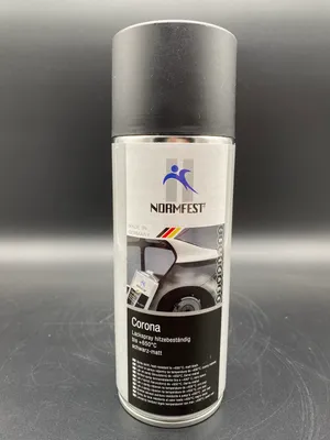 Produktbild von Normfest Corona schwarz matt 400ml Lackspray bis 650°C Sprühlack Spray