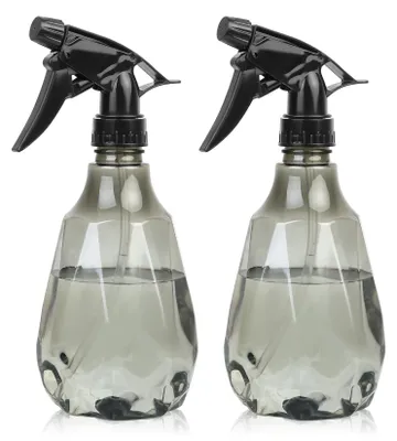 2er-Pack 500 ml Sprühflaschen aus Kunststoff, grau