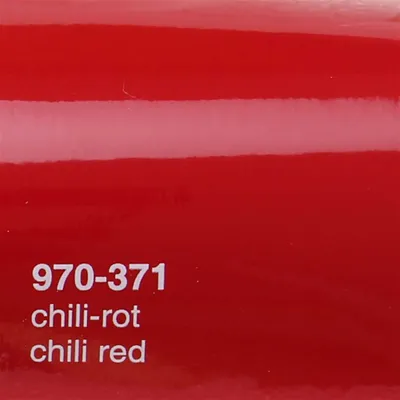 Produktbild von (25€/m²) Oracal 970RA Autofolie 371 Chili-Rot Glanz Folie 152 cm Breite Laufmeterware gegossene Auto Folie selbstklebend