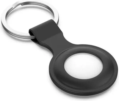 Productafbeelding van Go Go Gadget - Sleutelhanger - Siliconen - Geschikt voor AirTag - Zwart - 1 stuk