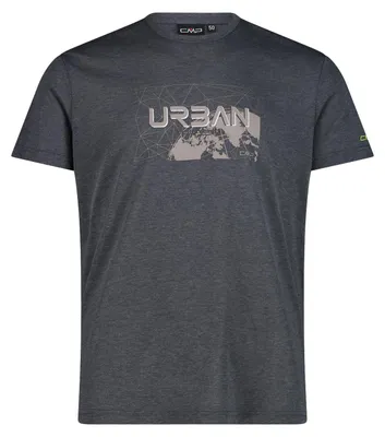 Produktbild von T-Shirt anthrazit Größe 58 mit Dry-Release-Baumwolle und originellem Aufdruck